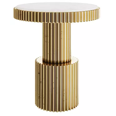 Brass Column Side Table by Loft Concept 3D model image 1 