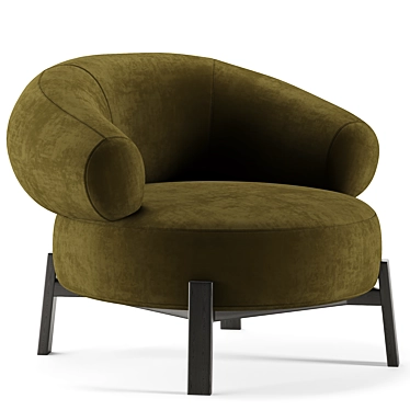 Romola Occasional Chair: Versatile Elegance for Any Space 3D model image 1 
