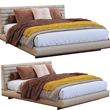Luxury Minotti Bed - Roger 3D model image 1 