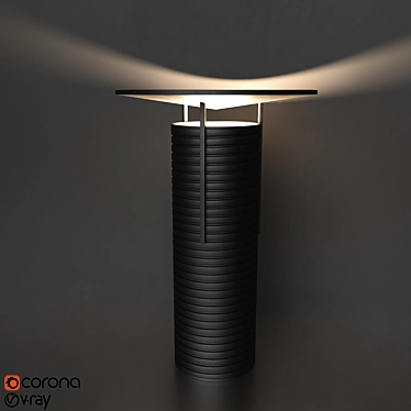 Animated Thread Lamp: Adjustable Light & Opening Lid 3D model image 1 