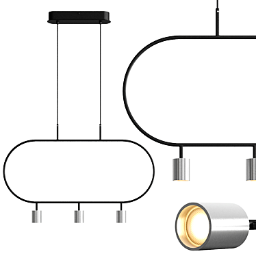 HANNIKEN Combo LED - Sleek Lighting Solution 3D model image 1 