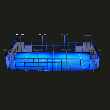 Pro Padel Court: The Ultimate Blend of Precision and Performance 3D model image 1 