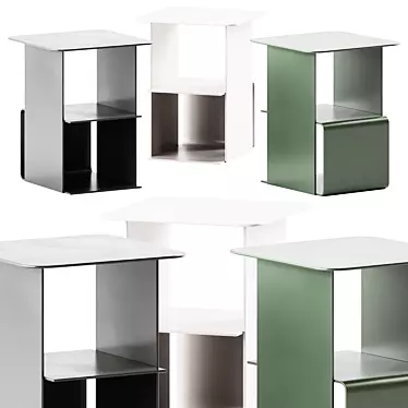 Sleek Dexter Side Table 3D model image 1 