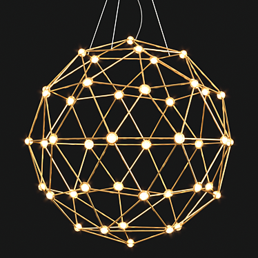 Sleek Hedron LED Pendant Light 3D model image 1 