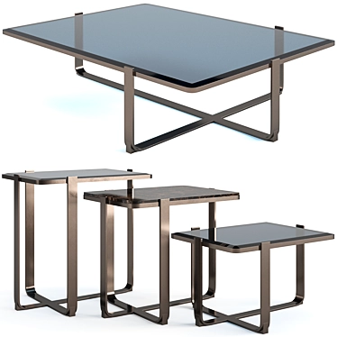 Fendi Infinito Coffee Tables Set 3D model image 1 