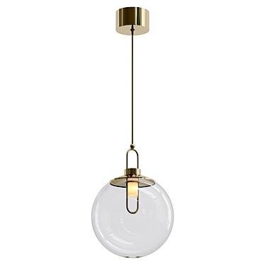 Sleek LED Pendant Light 3D model image 1 