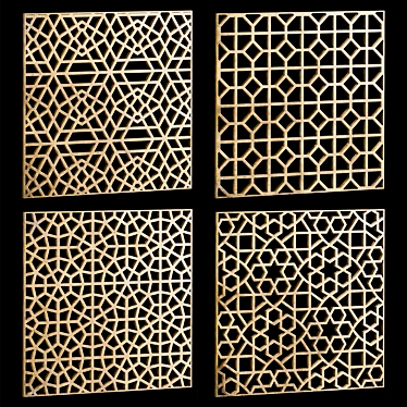 Set of square decorative panels 19