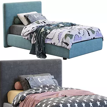 Poliform Arca Bed: Modern Luxury Sleep 3D model image 1 