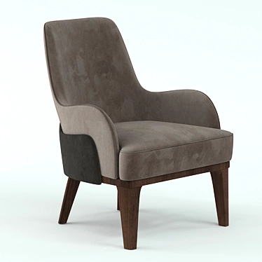 Elegant Gill Armchair 3D model image 1 