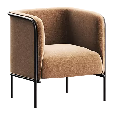 GABER PLACE Easy Chair: Modern Comfort 3D model image 1 