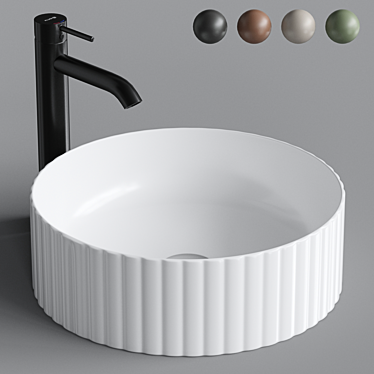 ArtCeram MILLERIGHE OSL010 Round Sink 3D model image 1 
