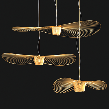 Versatile Vertigo Pendant Lights 3D model image 1 