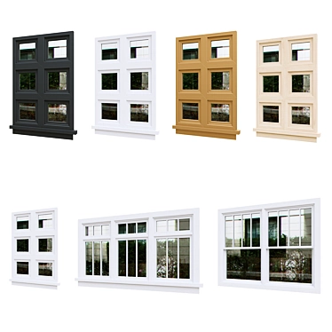 Optimized Exterior Windows v.10 3D model image 1 