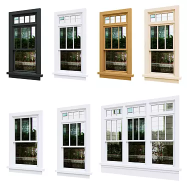 Optimized Exterior Windows v.11 3D model image 1 