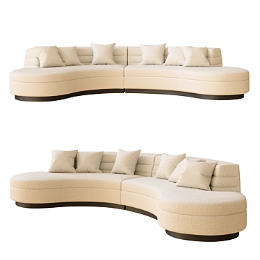 Elegant Lennox Sofa: Stylish Comfort 3D model image 1 