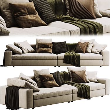 Modern Poliform Dune Sofa: Innovative Design 3D model image 1 