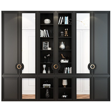 Sevilya Vitrina: Elegant and Spacious Fitted Display Cabinet 3D model image 1 