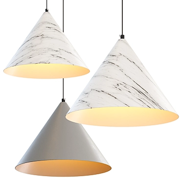 Elegant IDEA Pendant Light 3D model image 1 