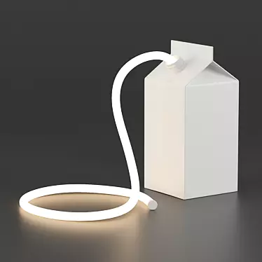 Seletti Daily Glow Milk - Illuminating Desk Lamp 3D model image 1 