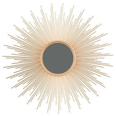 Fiore Sunburst Large Mirror 3D model image 1 