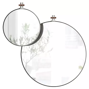 Title: Simple Elegance Dowel Mirror 3D model image 1 