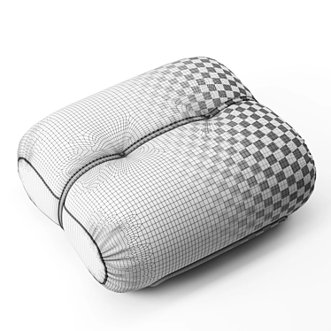 Modern Orsola Ottoman: Stylish and Comfortable 3D model image 1 