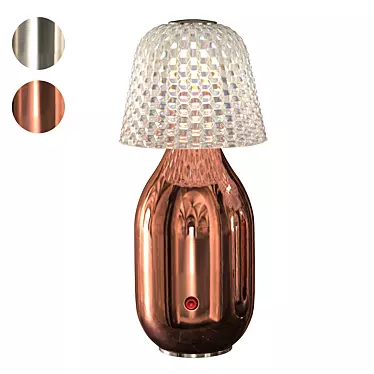 Candy Light: Stylish Copper Ceramic Lamp 3D model image 1 