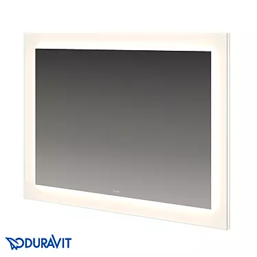 Luxury Illuminated Mirror: Duravit White Tulip 3D model image 1 