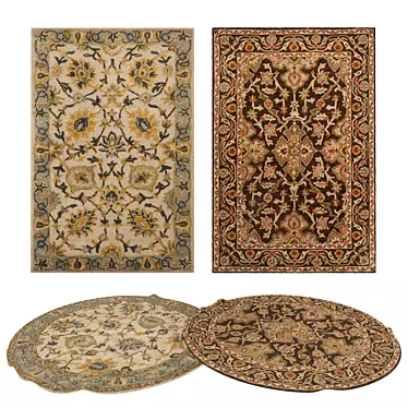 Variety in Rugs Set: 8 Versatile Options 3D model image 1 