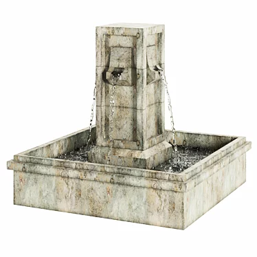 Palisades Garden Fountain: Elegant and Serene 3D model image 1 