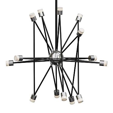 Elegant Tosca LED Chandelier 3D model image 1 