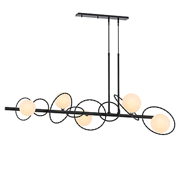 Elegant Linear Pendant: Olympus 3D model image 1 