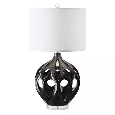 Sleek Regina Ceramic Table Lamp 3D model image 1 