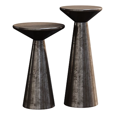 Lunenburg Round Accent Tables 3D model image 1 