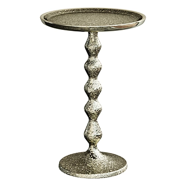 Antioch Hammered Metal End Table 3D model image 1 