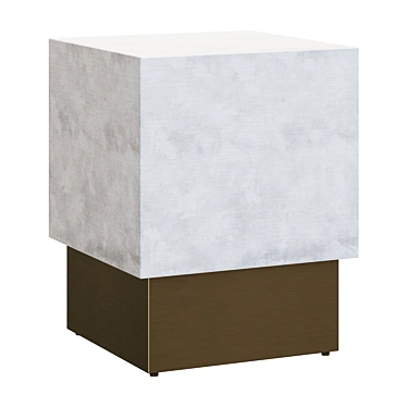 Marble Carver End Table 3D model image 1 