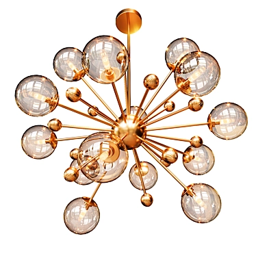 Stunning Nebula LED Chandelier 3D model image 1 