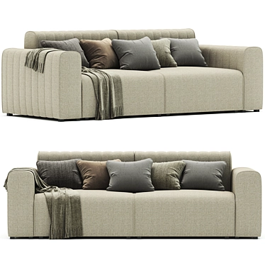 Riff Sofa: Modern Scandinavian Design 3D model image 1 