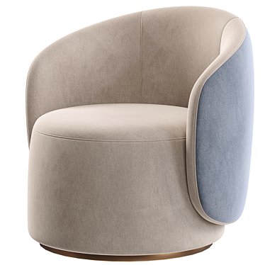 Luxurious Fendi Annabelle Armchair 3D model image 1 