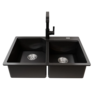 Franke Urbam UCG Sink & Mizu Faucet 3D model image 1 