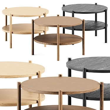 Scandinavian Style Acorn Coffee Table 3D model image 1 
