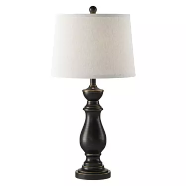 Elegant Bronze Wynter Table Lamp 3D model image 1 