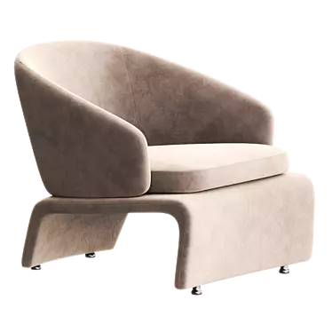 Luxurious HALLEY Armchair by Minotti 3D model image 1 