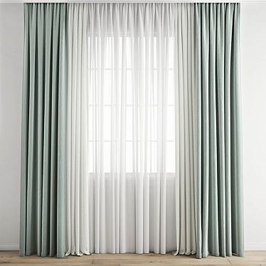 Polygonal Curtain Model 3D model image 1 