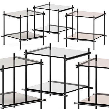 Minimalist Square Side Table 3D model image 1 