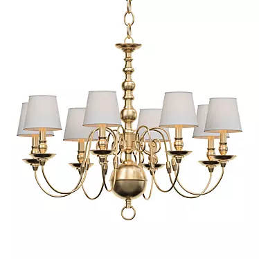 Eichholtz Bourbon Collection Chandelier 3D model image 1 