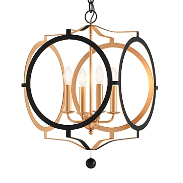 Elegant Delilah Chandelier 3D model image 1 