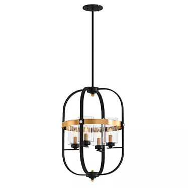 Savoy House Kirkland 4 Light Pendant 3D model image 1 