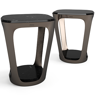 Fendi Casa Pierre Coffee Tables, Stylish Set 3D model image 1 