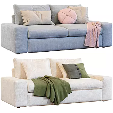 Modern Comfort: Kivik Sofa by IKEA 3D model image 1 